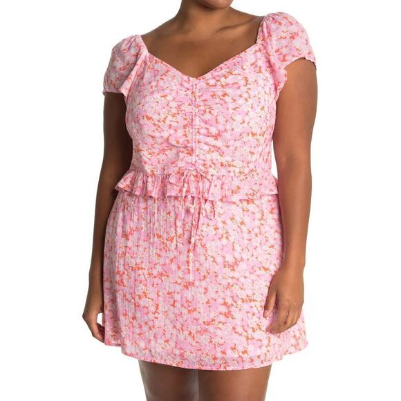 NWOT Abound Cinch Front Gauzy Top size Large - Picture 1 of 5